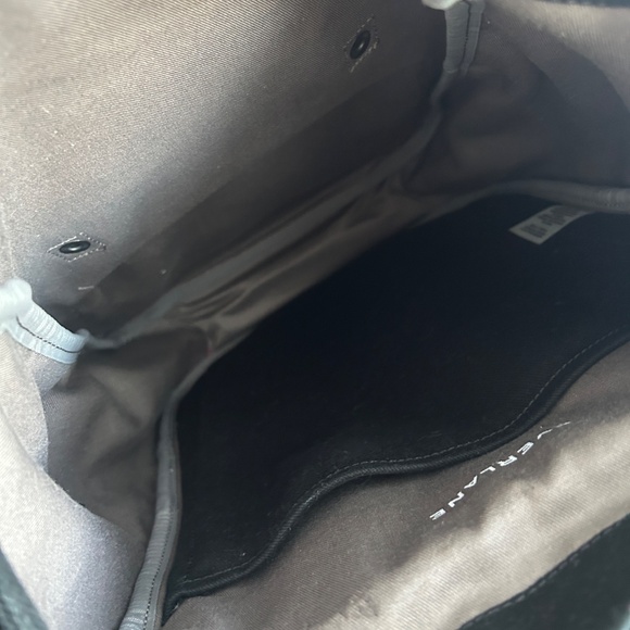 Everlane The Canvas Backpack Black Laptop Drawstring Envoy Logo EUC Unisex - Picture 11 of 12